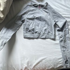 Gymshark seamless cropped long sleeve